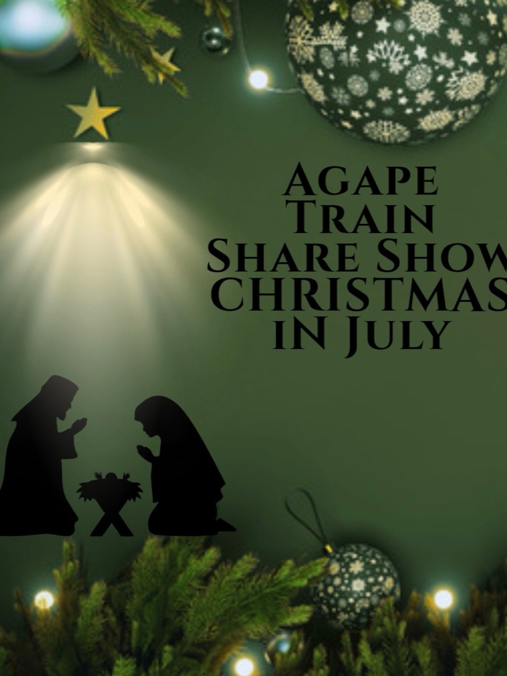 The Agape Train Share Show Flyer 1:00-3:00pm EST - Picture 2 of 3